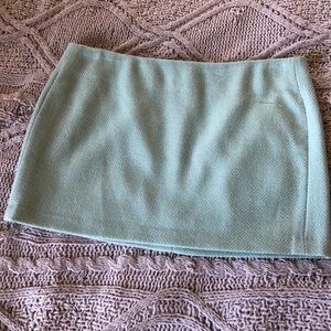 Super cute vintage robin egg blue wool mini skirt